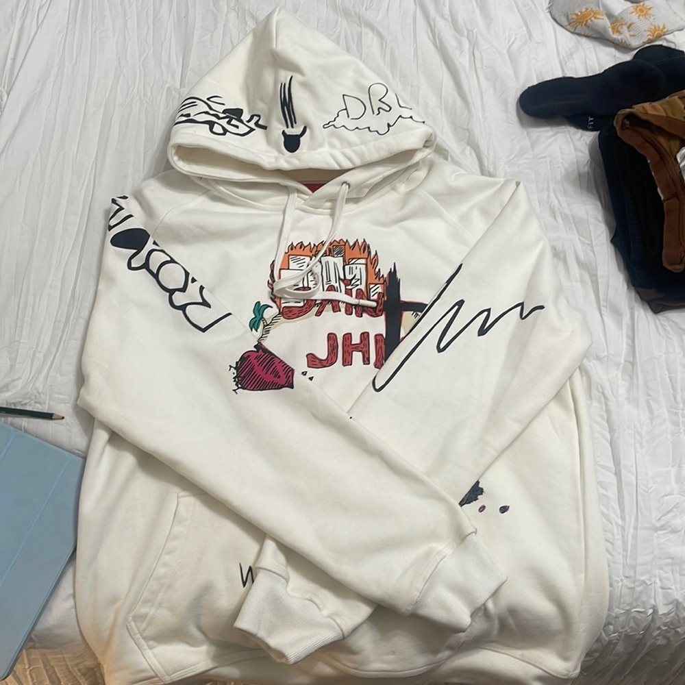 CHRISTIAN SEX CLUB SAINT JOHN WHITE HOODIE